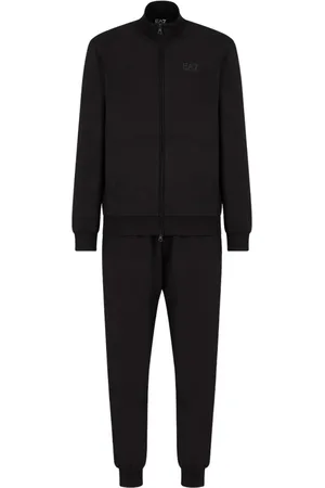 EA7 Sport, Herre, Sort, 3XL, Bomuld, Sporty Sort Træningssæt