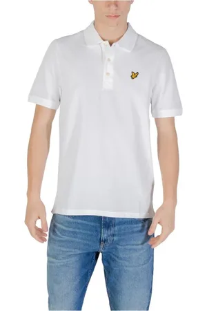 Lyle & Scott Top, Herre, Hvid, M, Bomuld, Logo Polo Shirt til Mænd