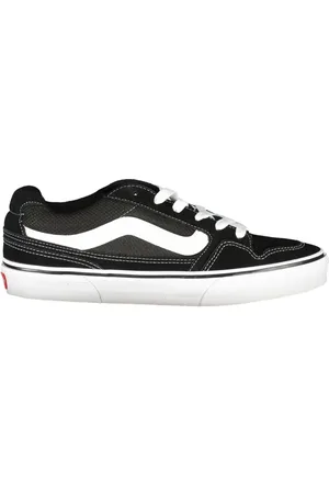 Vans Sko, Herre, Sort, 41 EU, Sorte sneakers til mænd med kontrastdetaljer