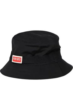 Kenzo Tilbehør, Herre, Sort, M, Uld, Sort Bucket Hat Stilfuldt Alsidigt Tilbehør