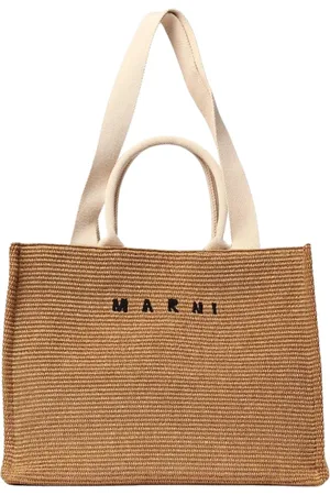 Marni Taske, Herre, Brun, ONE SIZE, Fleksibel Grå Indkøbstaske