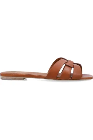 Saint Laurent Sko, Dame, Brun, 36 EU, Læder, Hyldest Mules