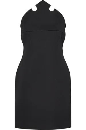 COPERNI Kjole, Dame, Sort, XS, Uld, Sort kjole med kroneformet bustier top