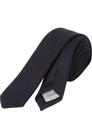 LARDINI Tilbehør, Herre, Blå, ONE SIZE, Uld, Blå Vævet Uld Slips