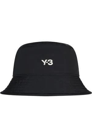 Y-3 Tilbehør, unisex, Sort, ONE SIZE, Polyester, Sort teknisk stof fiskerstil hat
