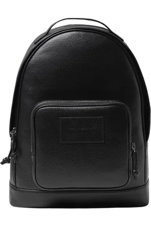 Emporio Armani Taske, Herre, Sort, ONE SIZE, Uld, Stilfuld Sort Læderrygsæk