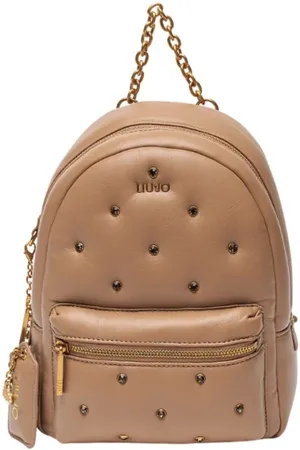 Liu Jo Taske, Dame, Brun, ONE SIZE, Uld, Brun rygsæk med lynlåslukning