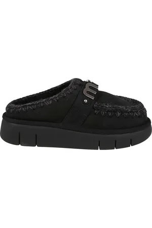 Mou Sko, Dame, Sort, 36 EU, Uld, Sorte Tøfler til Kvinder Aw24