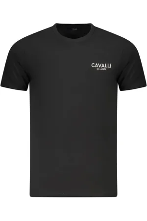 Roberto Cavalli Top, Herre, Sort, 2XL, Bomuld, Sort Bomuld Herre T-Shirt