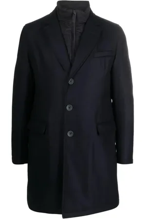 HERNO Frakke, Herre, Blå, M, Uld, Mørkeblå Fairytale Coat