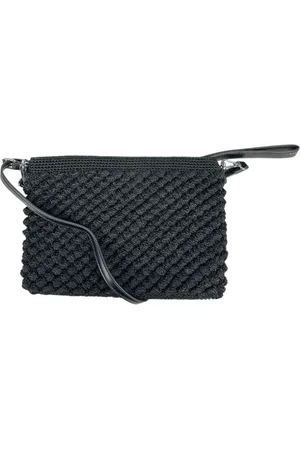 Gianni chiarini Taske, Dame, Sort, ONE SIZE, Uld, Sort Pom Pom Dames Baguette