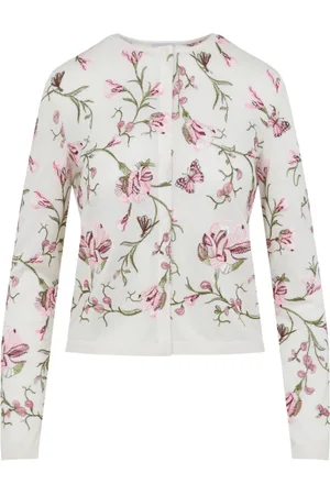 Giambattista Valli Bluser & Skjorter, Dame, Hvid, S, Uld, Luksus Nøgen Sweater