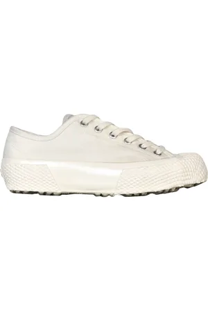 Superga Sko, Herre, Hvid, 37 EU, Bomuld, Canvas Sneakers med Militærstil