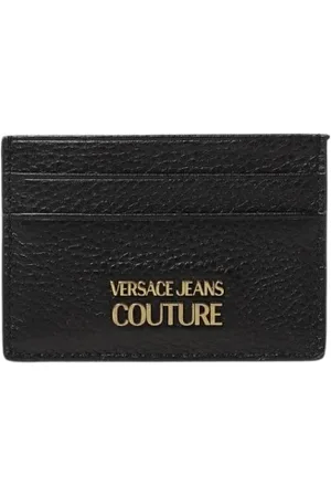 VERSACE Tilbehør, Herre, Sort, ONE SIZE, Læder, Præget læderkortholder