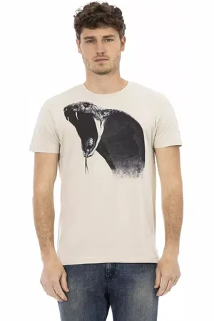 Trussardi Top, Herre, , S, Bomuld, Kortærmet Bomuldsblandet T-shirt