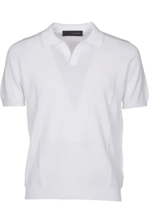 TAGLIATORE Top, Herre, Hvid, L, Bomuld, Herretøj T-shirts Polos Hvid Ss25