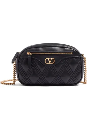 VALENTINO GARAVANI Taske, Dame, Sort, ONE SIZE, Uld, Sort Quiltet Skuldertaske