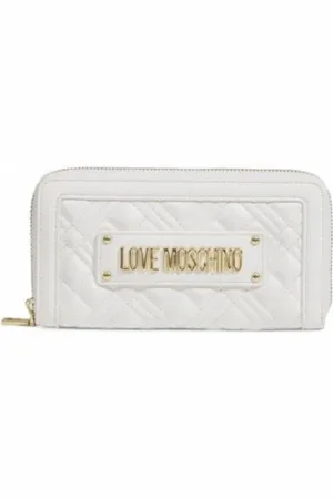 Moschino Tilbehør, Dame, Hvid, ONE SIZE, Hvid Pung til Kvinder, Forår/Sommer Kollektion
