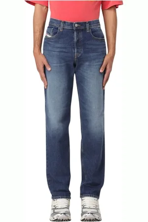 Diesel Jeans, Herre, Blå, W36, Bomuld, Klassiske Straight Jeans
