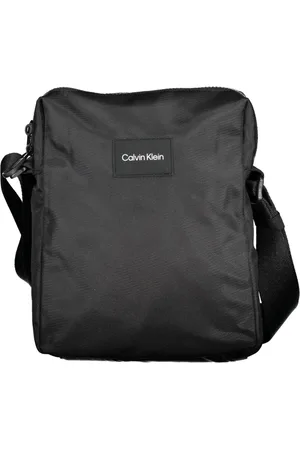 Calvin Klein Taske, Herre, Sort, ONE SIZE, Uld, Sort herre skuldertaske med lynlås