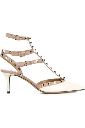 VALENTINO GARAVANI Sko, Dame, Hvid, 37 1/2 EU, Hvide spidse tå slingback pumper