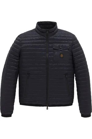 RefrigiWear Jakke, Herre, Blå, XL, Nylon, Blå Nylonjakke med Lynlås