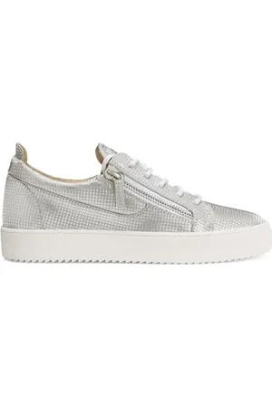 Giuseppe Zanotti Sko, Herre, Grå, 40 EU, Uld, Sølv Sneakers Aw23