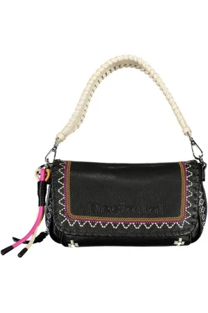 Desigual Taske, Dame, Sort, ONE SIZE, Uld, Sort Polyethylen Håndtaske med Aftagelig Skulderrem