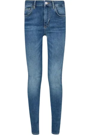 Liu Jo Jeans, Dame, Blå, W33, Denim, Højtaljede Skinny Fit Denim Jeans