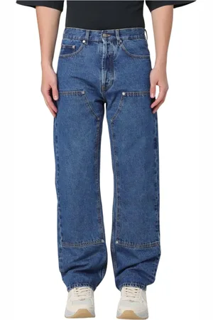 Palm Angels Jeans, Herre, Blå, W33, Bomuld, Moderne Utility Jeans
