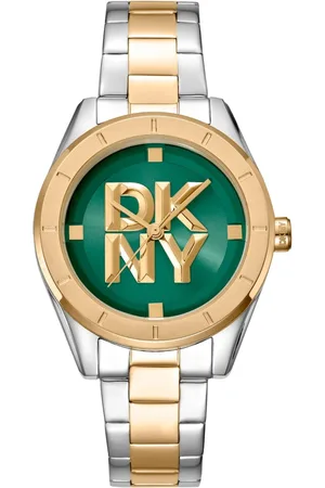 DKNY Tilbehør, Dame, Grå, ONE SIZE, Elegant Analog Quartz Watch with Clasp
