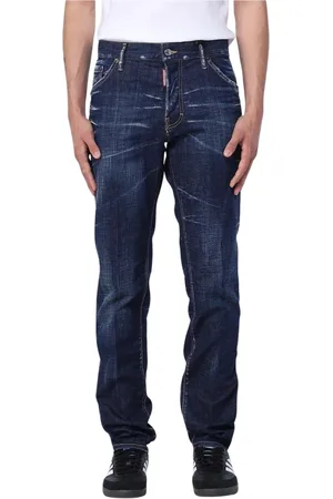 Dsquared2 Jeans, Herre, Blå, L, Uld, Flex Fit Stilfulde Jeans
