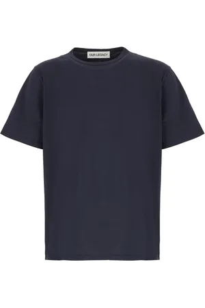 OUR LEGACY Top, Herre, Blå, L, Bomuld, Afslappet Bomuld T-Shirt