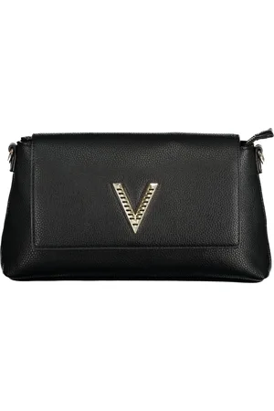 Valentino by Mario Valentino Taske, Dame, Sort, ONE SIZE, Uld, Sort Crossbody Taske med Justerbar Strop