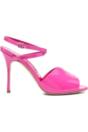 Manolo Blahnik Sko, Dame, Lyserød, 37 EU, Rosa Sandaler Hæver Din Stil