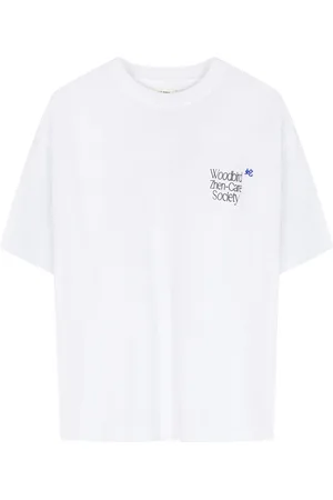 Woodbird Top, Herre, Hvid, L, Bomuld, Hvid Bomuld Kortærmet Tee