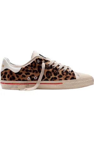 Hidnander Sko, Dame, Brun, 37 EU, Læder, Stjernefri Leopard/Ivory