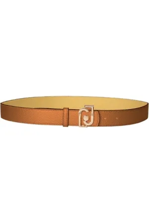 Liu Jo Tilbehør, Dame, Brun, S, Læder, Reversibel Bronze Karamel Korn Bælte
