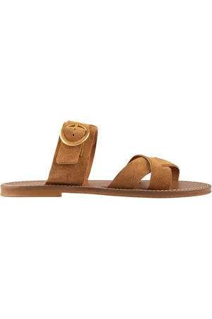 Maison Toufet Sko, Dame, Brun, 37 EU, Læder, Sandal Elsa