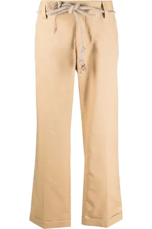 JEJIA Bukser, Dame, Brun, 2XS, Uld, Beige Carlo Bukser Kvinders Bukser