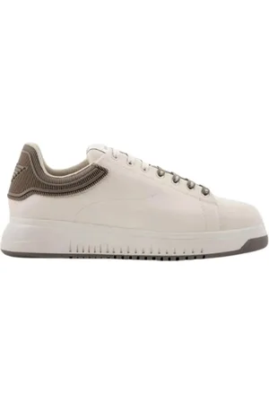 Emporio Armani Sko, Herre, , 45 EU, Læder, Klassiske Lædersneakers til Mænd
