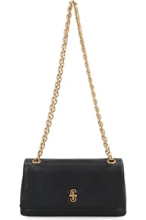 Marc Jacobs Taske, Dame, Sort, ONE SIZE, Uld, Kæde Mini Taske med Drejelås Lukning