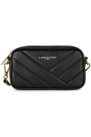 Lancaster Taske, Dame, Sort, ONE SIZE, Læder, Quiltet læder crossbody taske