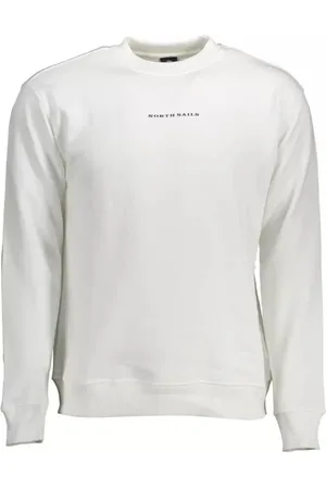 North Sails Sweathshirts & Hoodies, Herre, Hvid, 3XL, Bomuld, Elegant hvid bomuldssweater mænd