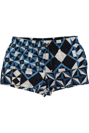 Dolce & Gabbana Badetøj, Herre, Blå, M, Polyester, Blå Majolica Print Badetøj