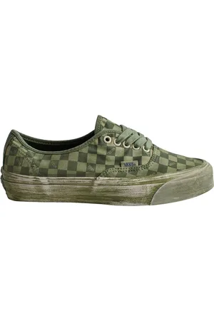 Vans Sko, Herre, Grøn, 45 EU, Tyl, Autentiske Reissue Lav-Top Lærred Sneakers