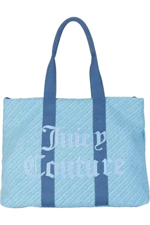 Juicy Couture Taske, Dame, Blå, ONE SIZE, Bomuld, Daisy Cotton Woven Shopper Taske