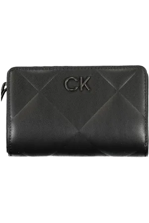 Calvin Klein Tilbehør, Dame, Sort, ONE SIZE, Polyester, RFID-sikret pung med lynls