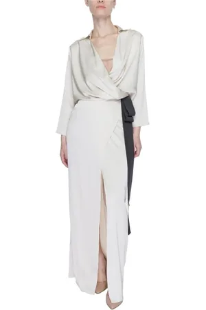 SANDRO FERRONE Kjole, Dame, , XS, Polyester, Lang Kjole Forår/Sommer Kollektion