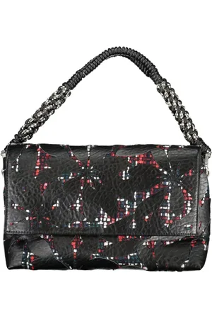 Desigual Taske, Dame, Sort, ONE SIZE, Uld, Sort skuldertaske med aftagelig rem
